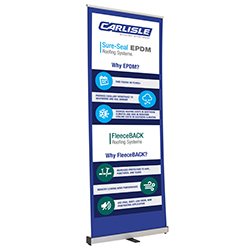 33.5" RETRACTABLE BANNER KIT (EPDM)