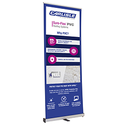 33.5" RETRACTABLE BANNER KIT (PVC)