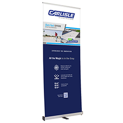 33.5" RETRACTABLE BANNER KIT (EPDM GRAY)