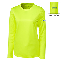 LADIES' SAFETY YELLOW L/S JERSEY TEE