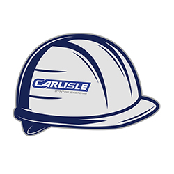 CARLISLE HAT VINYL STICKER (2.75"H X 4"W)